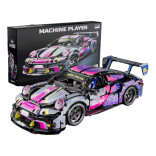 KIT DE BLOCOS DE MONTAR MACHINE PLAYER CARRO DE DRIFT 1/10 1620 PEÇAS 66623